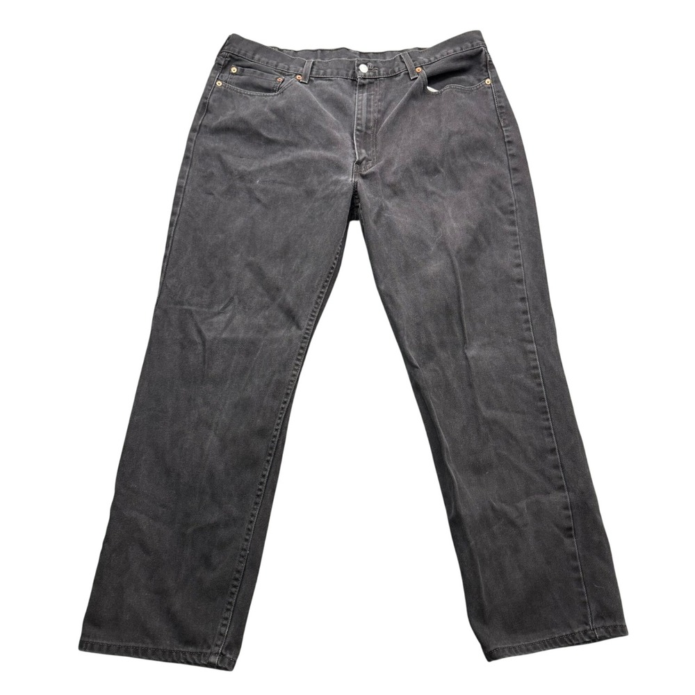 Levi Strauss 550 Jeans Men's 40x32 Black Denim Relaxed Fit Straight Leg Pants
